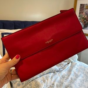Red Coach clutch